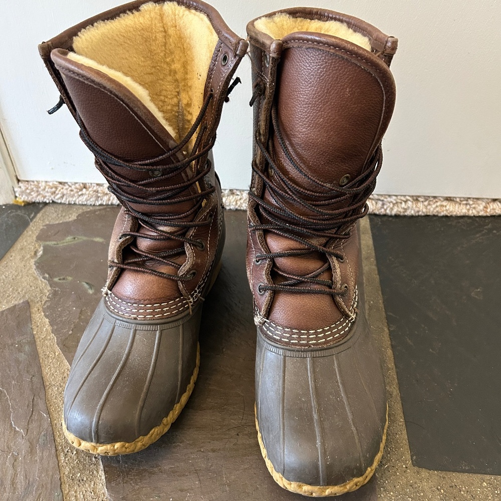 Women's Bean Boots | 10" Shearling Lined | Size 8.5, Medium B Width